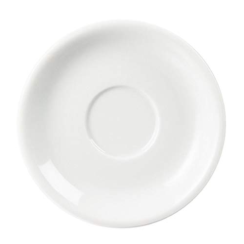 12 x Olympia porcelana Cappuccino platillos de porcelana platos cafetería Buffet