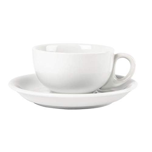 12 x Olympia porcelana Cappuccino platillos de porcelana platos cafetería Buffet