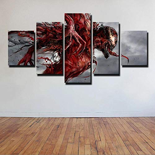 13Tdfc Cuadro En Lienzo, Imagen Impresión, Pintura Decoración, Cuadro Moderno En Lienzo 5 Piezas XXL, 150X80 Cm,Carnicería Murales Pared Hogar Decor