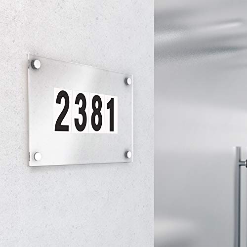 15 Hojas Pegatinas de Números de Buzones Números de Casa Puerta Buzón Números de Vinilo Autoadhesivos para Signos de Residencia y Buzón, 3 Pulgadas