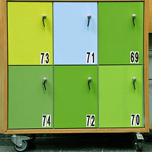 15 Hojas Pegatinas de Números de Buzones Números de Casa Puerta Buzón Números de Vinilo Autoadhesivos para Signos de Residencia y Buzón, 3 Pulgadas