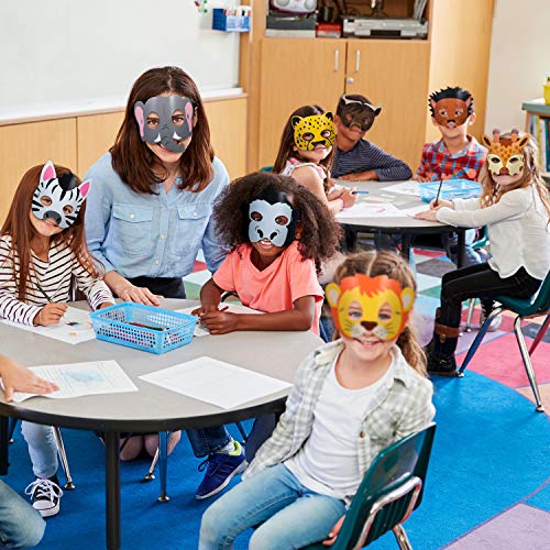 16 Piezas Máscaras de Animal Favores de Fiesta de Disfraz de Animal con 16 Caras de Animales Diferentes para Fiesta Temática de Zoológico de Mascotas Casa de Campo Selva Safari Cumpleaños Halloween