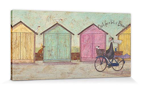 1art1 Sam Toft - out For A bit O' Brunch Cuadro, Lienzo Montado sobre Bastidor (100 x 50cm)