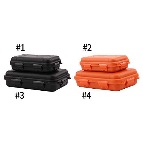 1PC Caja de Almacenamiento de Supervivencia al Aire Libre Caja de plástico a Prueba de Golpes a Prueba de choques A Prueba de Agua Caja de Transporte para Actividades(L-Orange)