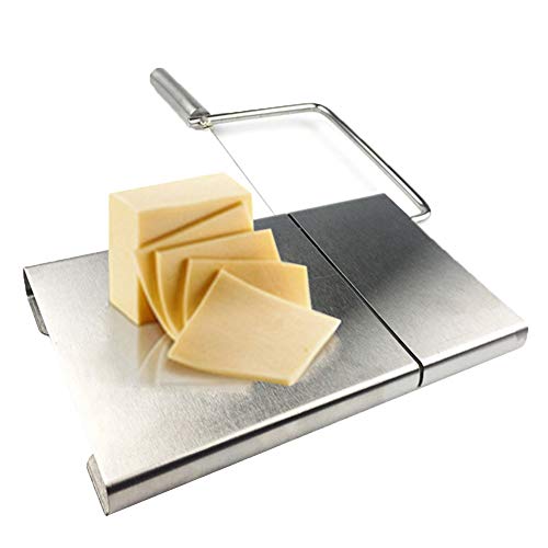 1pc Queso Máquina De Cortar Alambre De Acero Inoxidable Cortador De Mantequilla con El Servicio a La Junta para Curado Y Semi Queso Duro Salchichas Mantequilla 5 Cables Incluidos