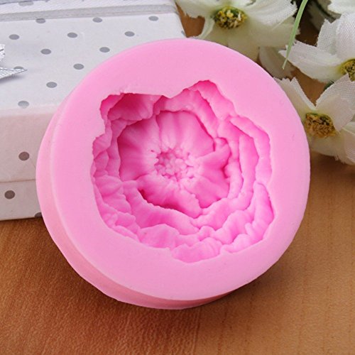 1Pcs 3d Mini Peony Fondant molde de silicona tartas moldes para Chocolate By +ing