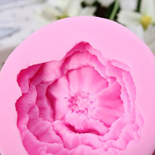 1Pcs 3d Mini Peony Fondant molde de silicona tartas moldes para Chocolate By +ing