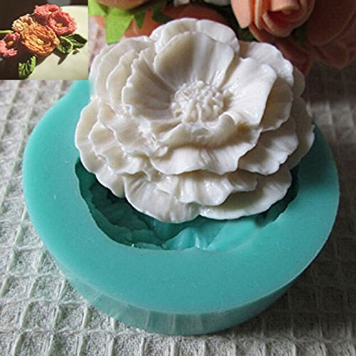 1Pcs 3d Mini Peony Fondant molde de silicona tartas moldes para Chocolate By +ing