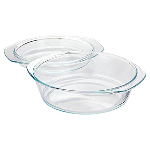(2 Lt Capacity) - Judge Borosilicate Glass Casserole Oven Baking Roasting Dish Safe Up To 240oC (2 Lt Capacity)