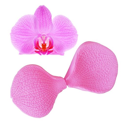 2 moldes de silicona para fondant de orquídeas para pasteles, para cocina, hogar, etc. 18