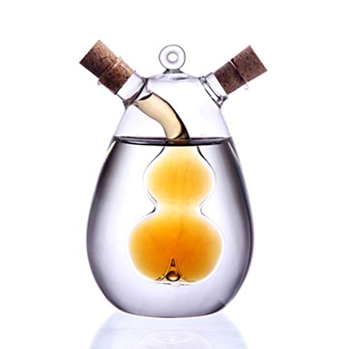 2-Outlet 350ml Anti-Leak botellas de la especia ollas de aceite de vidrio sellado botella salsa salsa de vinagre botella olla de pulverizador de aceite de oliva