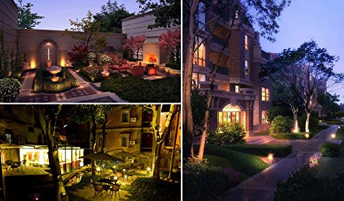 2 Packs, 5W LED Impermeable IP65, Luz de Paisaje al Aire Libre AC 85-265V Focos de exterior , de iluminación Para Calzada, Patio, Cesped, Pathway, Jardín (Verde)