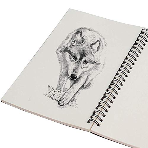 2 Piezas Bloc de Dibujo A5 Papel kraft Libros de Visitas Escribir Dibujo Adecuado para Lápiz Acuarela Dibujo Escritura Artistas