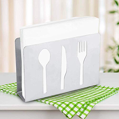 2 Piezas Servilletero de Acero Inoxidable Soporte,Soporte para Servilletas de Cocina,Porta Servilletas De Papel Pequeño, Aplicar para Encimeras de Cocina, Mesas de Comedor, Mesas de Picnic