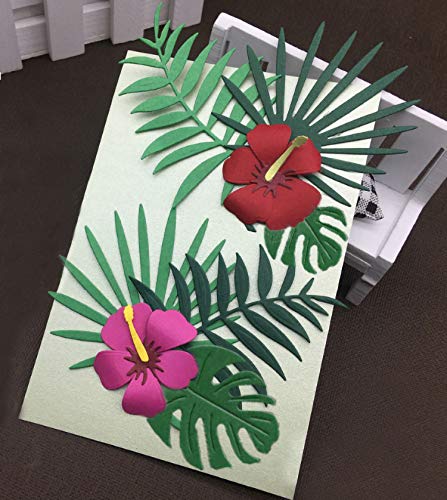 2 Piezas Troqueles Scrapbooking Troqueles de Corte Metal Plantillas de Hojas para Scrapbooking Álbum de Bricolaje Tarjetas De Papel Álbumes de Recortes Manualidades Relieve