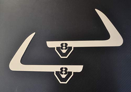 2 tiradores de puerta V8 para puertas izquierda y derecha, de acero inoxidable para camiones Scania S y R Series 2016+