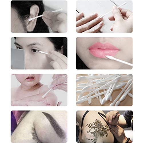 200pcs bastoncillos de algodón puntas dobles maquillaje multifunción bastoncillos de algodón