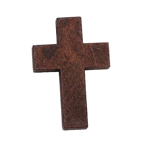 20Pcs Cruz Colgantes Cruces Madera para DIY Collar Pulsera Joyería Que Hace Accesorios para Joyas