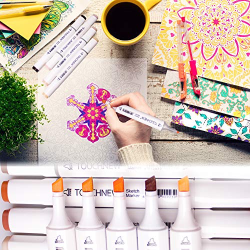24 color Arte Dibujo Marcadores de Punta Doble - Doble Cara Marcadores del Bosquejo del Rotulador