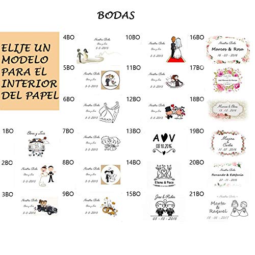 24 x Mermelada Tradicional 120 g Fresa Papel personalizado, Para Regalos de Bautizos, Comuniones, Bodas de Plata, Bodas de Oro