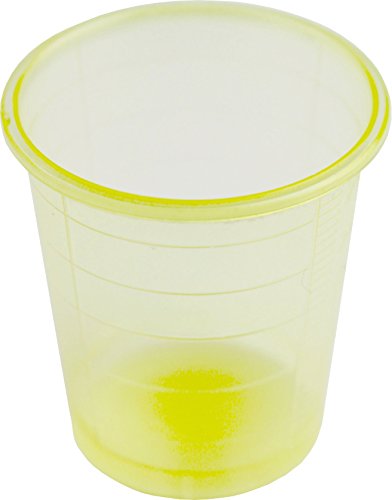 240 Vasos para Medicinas con 240 Tapa Vasos de Chupito Vaso de Medicina Taza de Bebida Medi-Inn en Varios Colores - amarillo