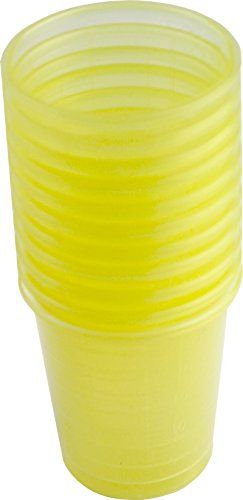 240 Vasos para Medicinas con 240 Tapa Vasos de Chupito Vaso de Medicina Taza de Bebida Medi-Inn en Varios Colores - amarillo