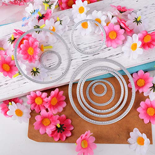 25 Unidades Troqueles Scrapbooking de Metal en Forma Flores Círculos Corazón Troqueles de Corte Plantillas Cutting Dies Tarjeta Papel Decoración Manualidades