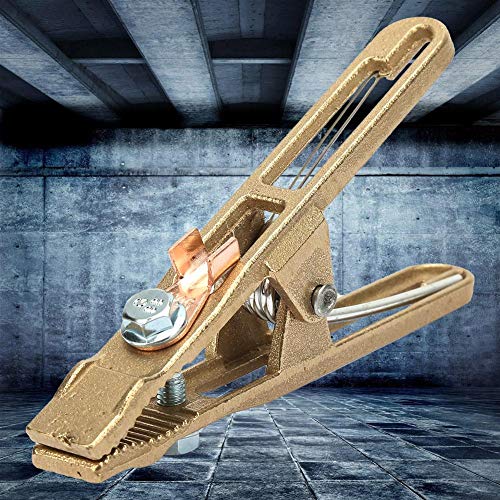 260/300/ 500A Latón Forma en A Soldadura de Tierra Abrazadera Cable Soldadora Pinza de Clip de Agarre de Cobre para Máquina de Soldadura(260A)