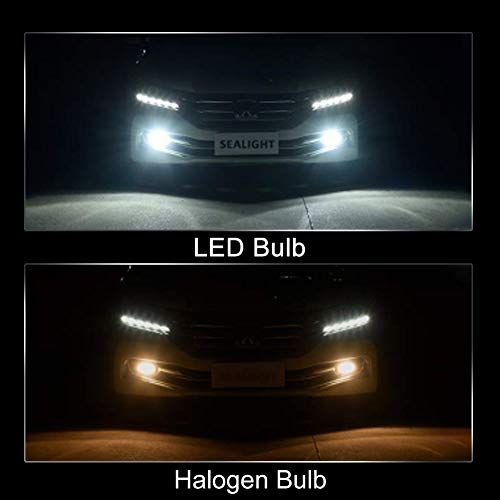 (2Pcs) Bombilla H7 LED, Lacyie Luces de Antiniebla Delanteros Bombillas, 3000 LM, 6000K, IP68 Impermeable, Faros Reemplazo de Halógena Blanco Frío Garantía de 2 años