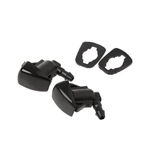 2pcs Limpiaparabrisas Lavadora Jet Chorro de la Boquilla for Toyota Corolla Camry E120 XV30 Accesorios del Coche Boquillas de limpiaparabrisas (Color : Black)