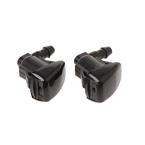 2pcs Limpiaparabrisas Lavadora Jet Chorro de la Boquilla for Toyota Corolla Camry E120 XV30 Accesorios del Coche Boquillas de limpiaparabrisas (Color : Black)