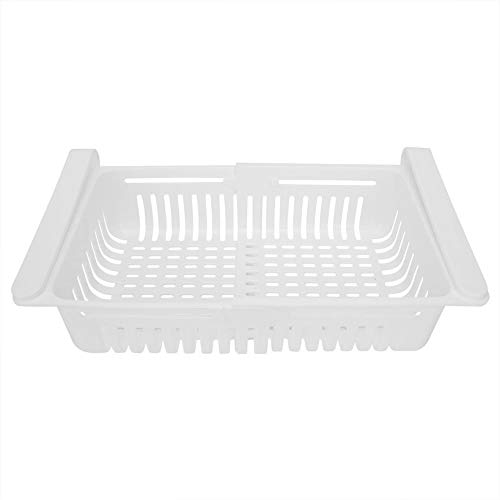 2Pcs Refrigerador Storager Cajón Slide Slide Frigorífico Organizador Contenedores Frigorífico de plástico Cestas clasificadas para verduras Frutas Huevo y cerveza Almacenamiento (8.3 * 6.3 * 2.8"）