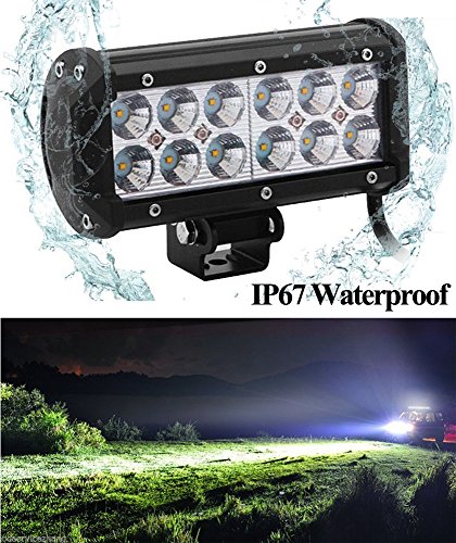 2x 36W tira Súper Brillante LED 2800LM impermeable Bar Luz Lámpara Lámpara Foco Faro de Trabajo luz de Lectura Bombillas Lámpara de trabajo autobús bar ATV SUV Jeep Off Road conducción Led para Vehículos Offroad