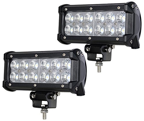 2x 36W tira Súper Brillante LED 2800LM impermeable Bar Luz Lámpara Lámpara Foco Faro de Trabajo luz de Lectura Bombillas Lámpara de trabajo autobús bar ATV SUV Jeep Off Road conducción Led para Vehículos Offroad