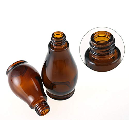 3 botellas de spray de cristal ámbar vacías de 100 ml para limpieza de perfume cosmético, con pulverizadores de niebla fina y tapa antipolvo