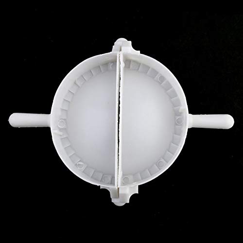 3 Herramientas para empanadillas de Cocina de tamaño Dumpling Mould Dumpling Maker Wrapper Dough Cutter Device Jiaozi Hacer moldes Accesorios de Cocina - Blanco