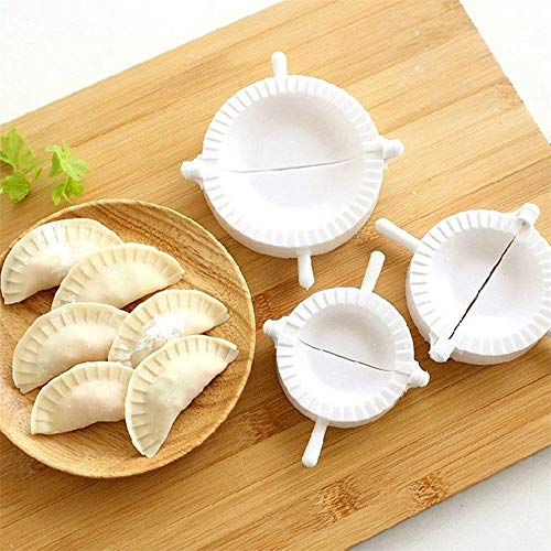 3 moldes para empanar pierciogi de Ravioli Empanada para hacer masa de cocina.