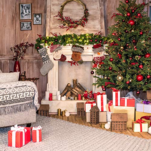 3 piezas de medias navideñas para colgar medias navideñas personalizadas bolsa de regalo bordada adorno de cuero 3D muñeco de nieve reno de Papá Noel bolsillo para dulces decoración del árbol Navidad