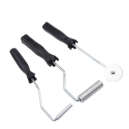 3 Piezas Fibra de Aluminio de Vidrio Laminado de Burbujas de Rodillos Kit de Herramientas para Molde de FRP