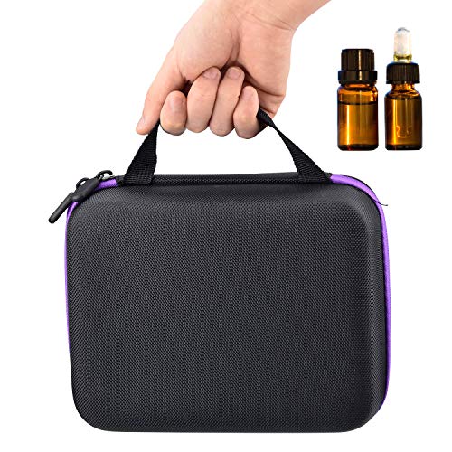 30 Caja De Aceite Esencial De Rejilla Caja De Transporte De Aceite Esencial Caja de Soporte para aceites Esenciales para Botellas de 5 ml 10 ml 15 ml Duraderos a Prueba De Agua