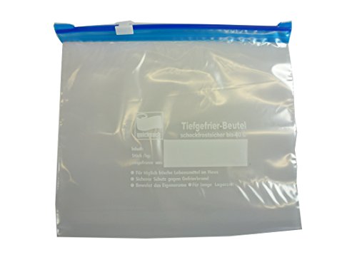 30 Cremallera Bolsas para congelar 1 Litro con cremallera de cremallera, también como Bolsa de viaje para Líquidos en el equipaje de mano, Flightbag, Flight Bag, Bolsas de aeropuerto
