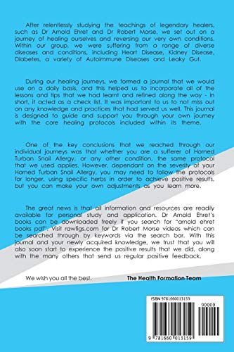 30 Day Journal & Tracker: Reversing Horned Turban Snail Allergy: The Raw Vegan Plant-Based Detoxification & Regeneration Journal & Tracker for Healing. Journal 1