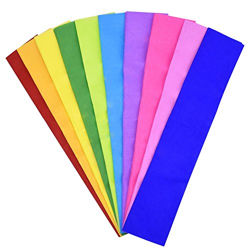 30 Hojas de Papel Crepe, De 51 x 75 cm, Utilizado Para la Boda, Cumpleaños Decoraciones del Partido, Color Aleatorio