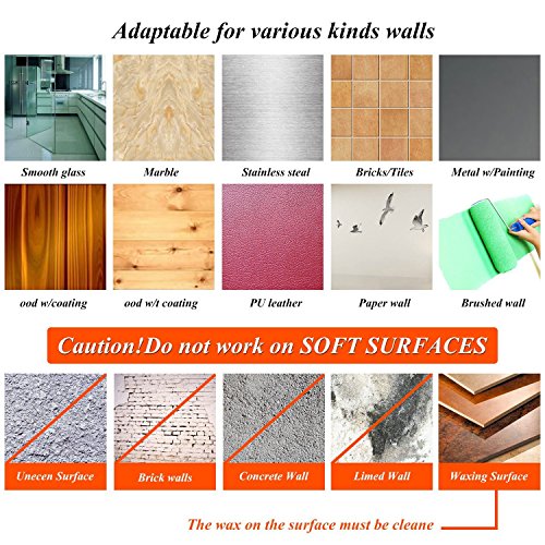 30 Piezas Transparente Ganchos Adhesivos Gancho Ganchos de Pared Adhesivos Gancho de Plástico Carga Pesada Max 13.2libras Fuerte Ganchos de Comando Transparente Varita Mágica (30HOOK)