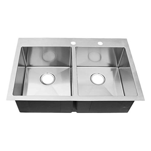 304 Acero Inoxidable Fregadero de la Cocina Moderna Cocina un tazón de Lavado de Verduras 860x500x180mm Doble Bowl. Fregaderos de un seno 12.16