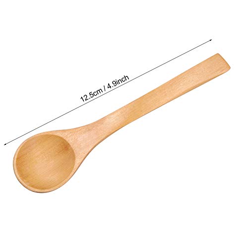 30pcs mini cucharas de madera condimentos sal cucharas Cuchara de cocina de madera para niños