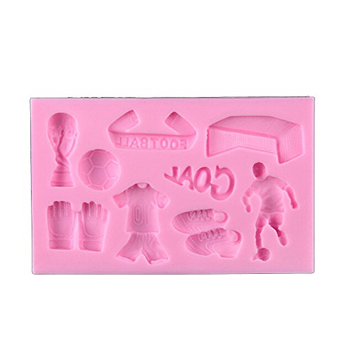3d de fútbol serie silicona Fondant Moldes