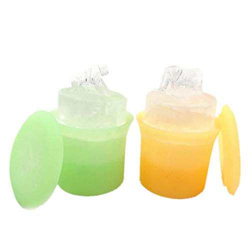 3D Orangután Elefante Bandejas de Cubitos de Hielo Moldes de Silicona Suave de Calidad Alimentaria Fabricante de Baúl de Hielo Whiskey Grande para Mantener la Bebida Fría sin BPA