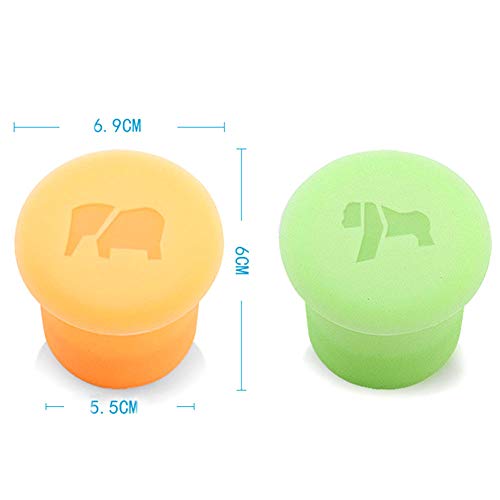 3D Orangután Elefante Bandejas de Cubitos de Hielo Moldes de Silicona Suave de Calidad Alimentaria Fabricante de Baúl de Hielo Whiskey Grande para Mantener la Bebida Fría sin BPA