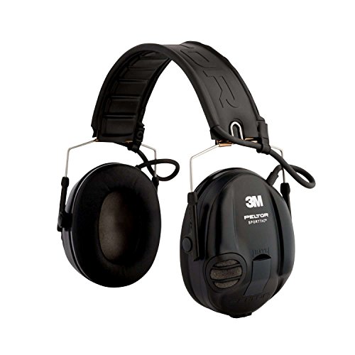 3M Peltor STAC-RD Orejeras de protección, protector auditivo, 26 dB, plegable, Negro/Rojo